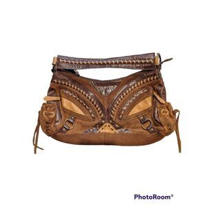 Steven By Steve Madden Brown and Tan Crossbody Bag
